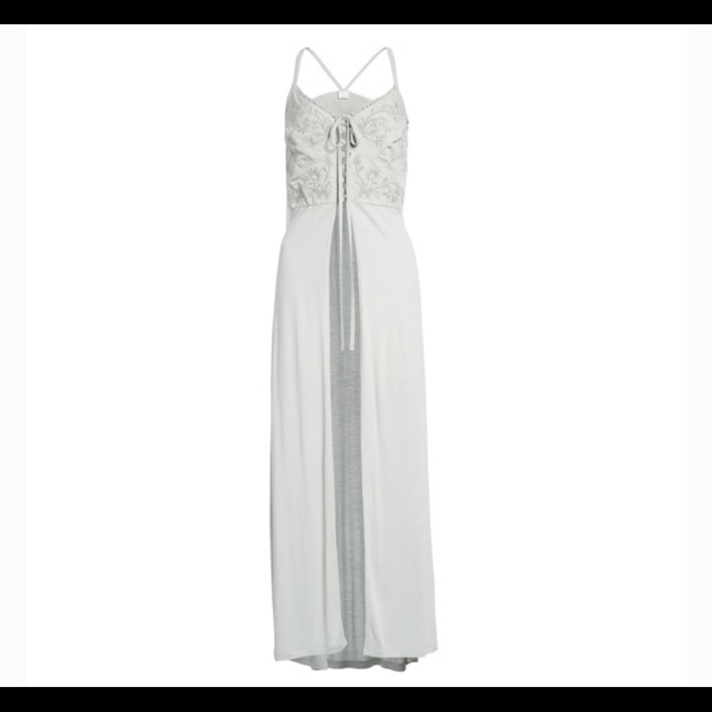 Sun & Shadow Embroidered Maxi Top